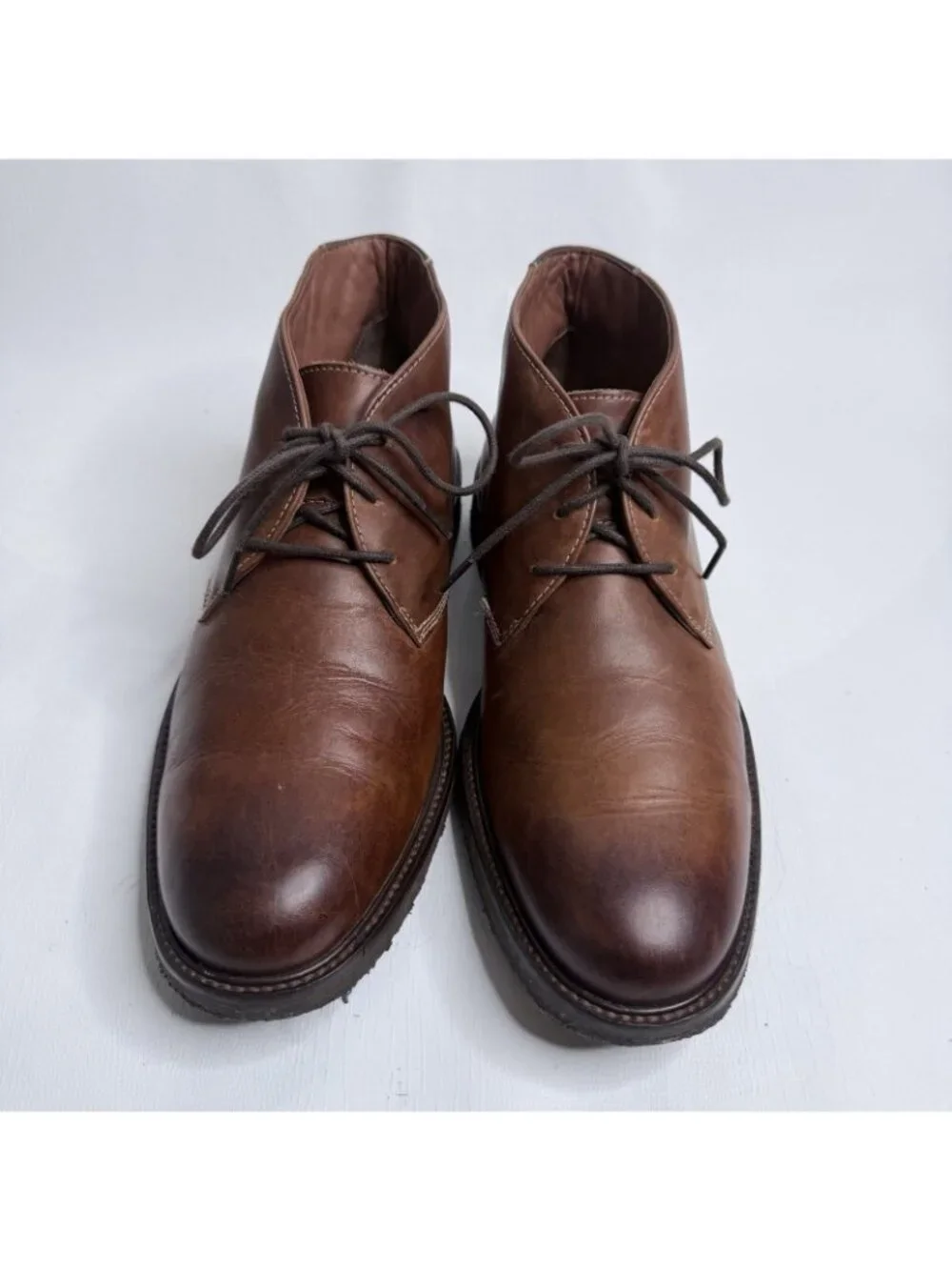 Johnston Murphy Copeland Chukka Boots Mens 9M Brown Sheepskin